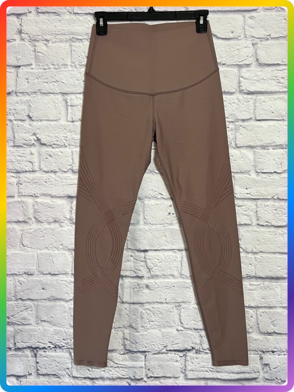 Fanka High Waisted Body Sculpt Legging Size S Brown Seamless Compression NWOT